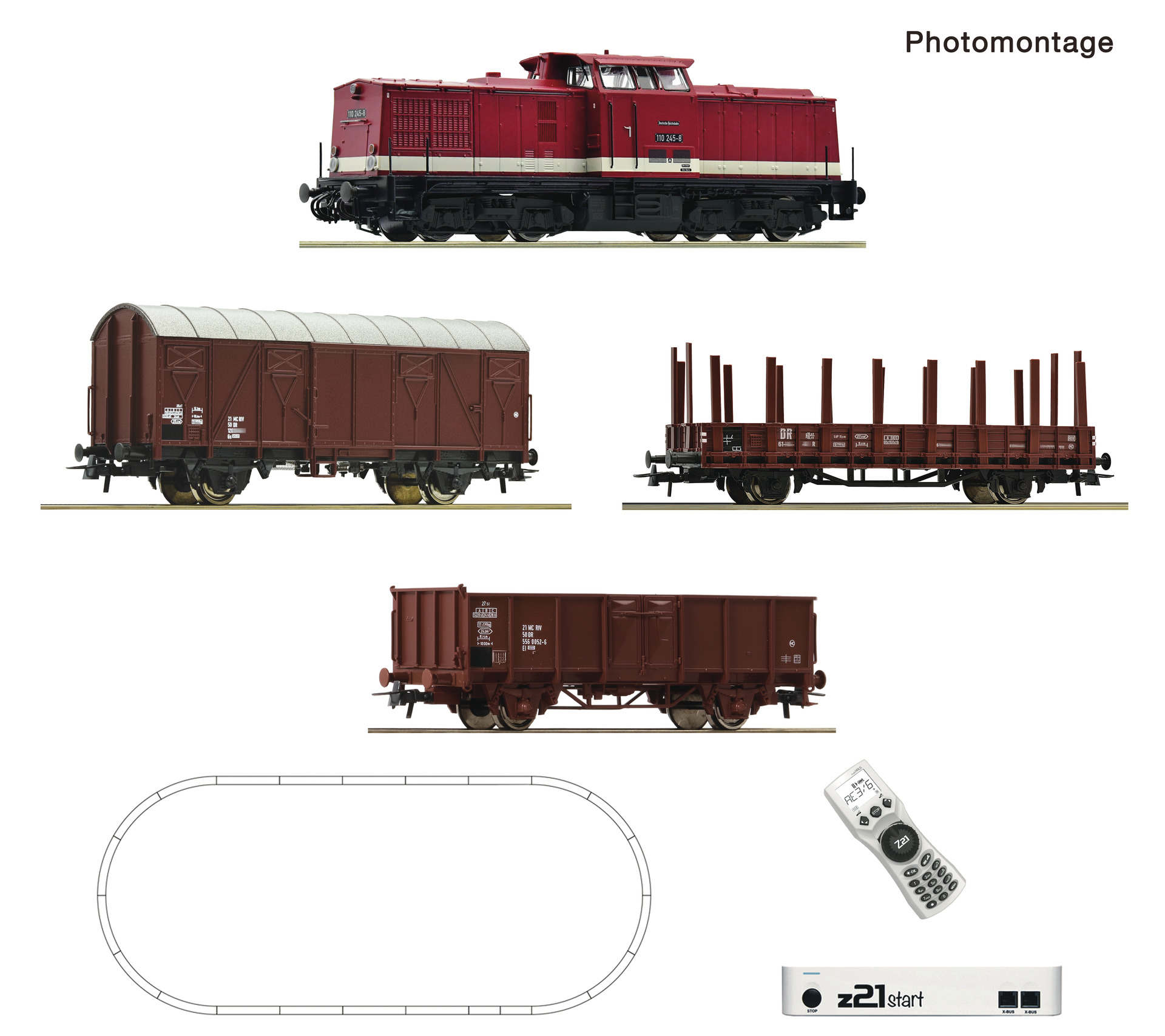 Roco 5110009 - z21 Set BR 110 + Güterzug DR