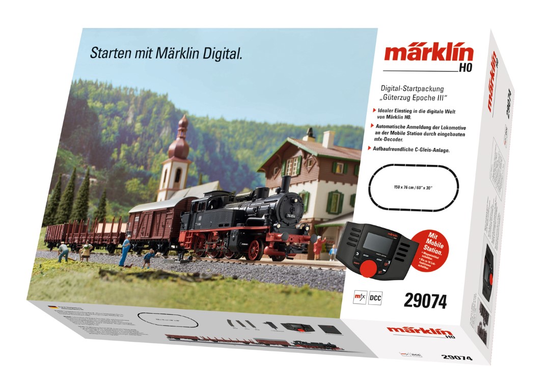 Märklin 29074 - H0 Digital-Startpackung Güterzug E